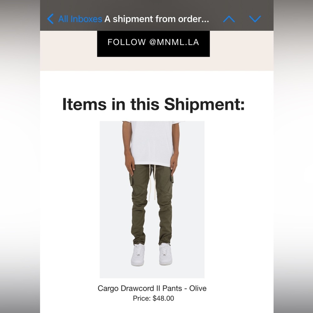 Mnml drawcord II pants - Olive